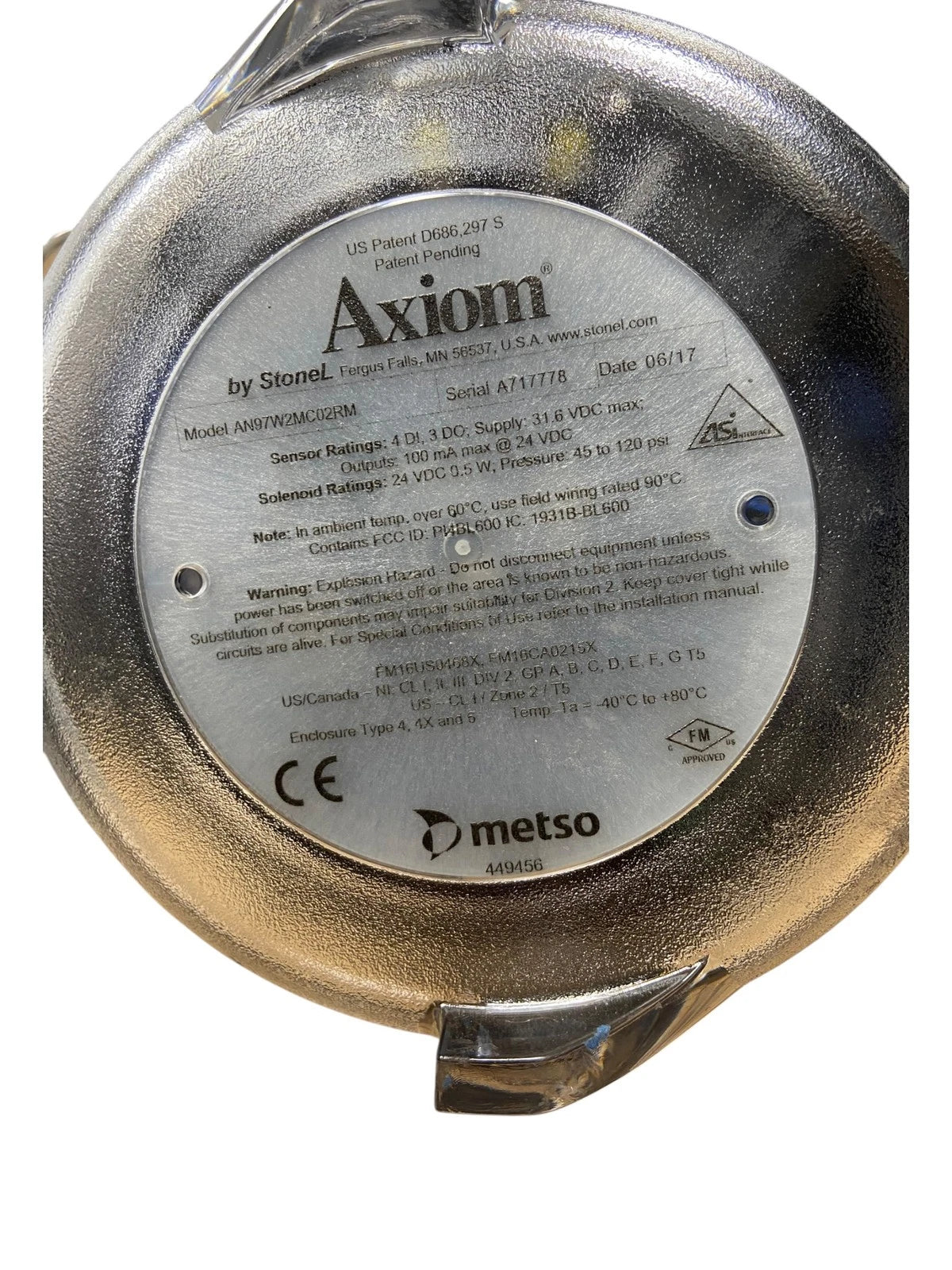 Bray S41 Butterfly Valve 4" with Actuator & Solenoid for Axium AN97 Controller