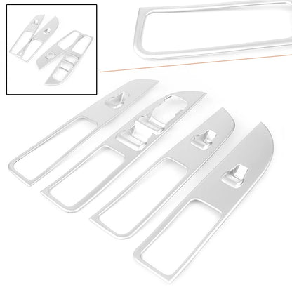 Stainless Inner Window Switch Panel Cover Trim for Ford Explorer (2016–2018)