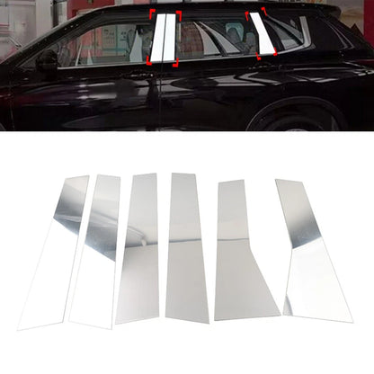 Pillar Post Door Window Cover Trim Kit for Mitsubishi Outlander (2022–2024) Silver
