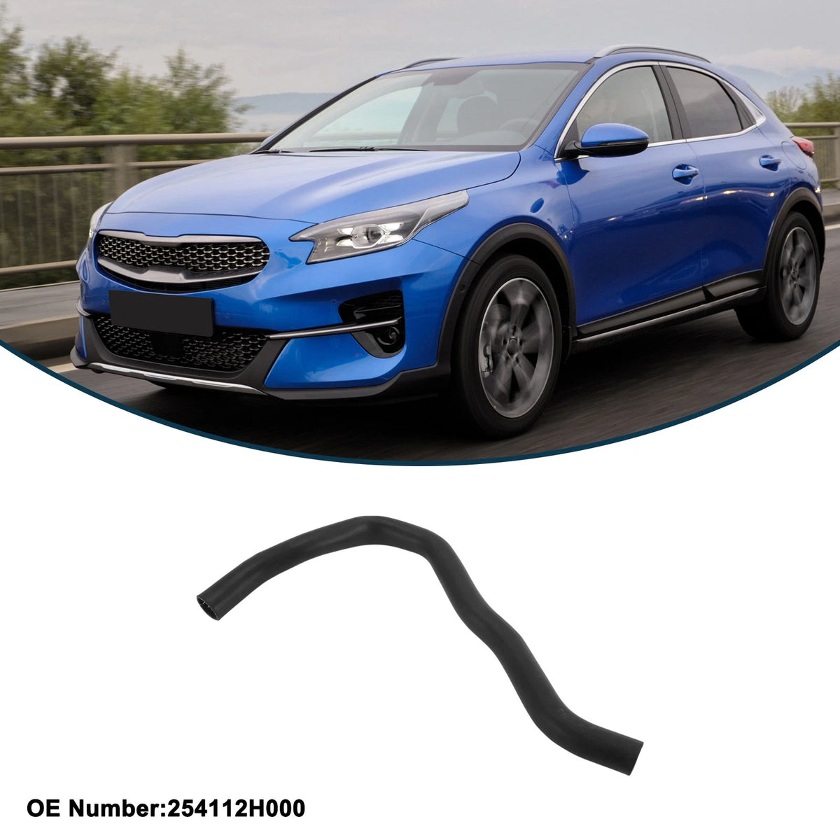 Radiator Hose No. 254112H000 for Kia Ceed (2006–2013) Rubber Water Pipe