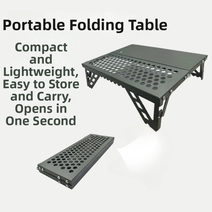 Mini Folding Table for Camping (Lightweight, One-Second Fast Unfolding)