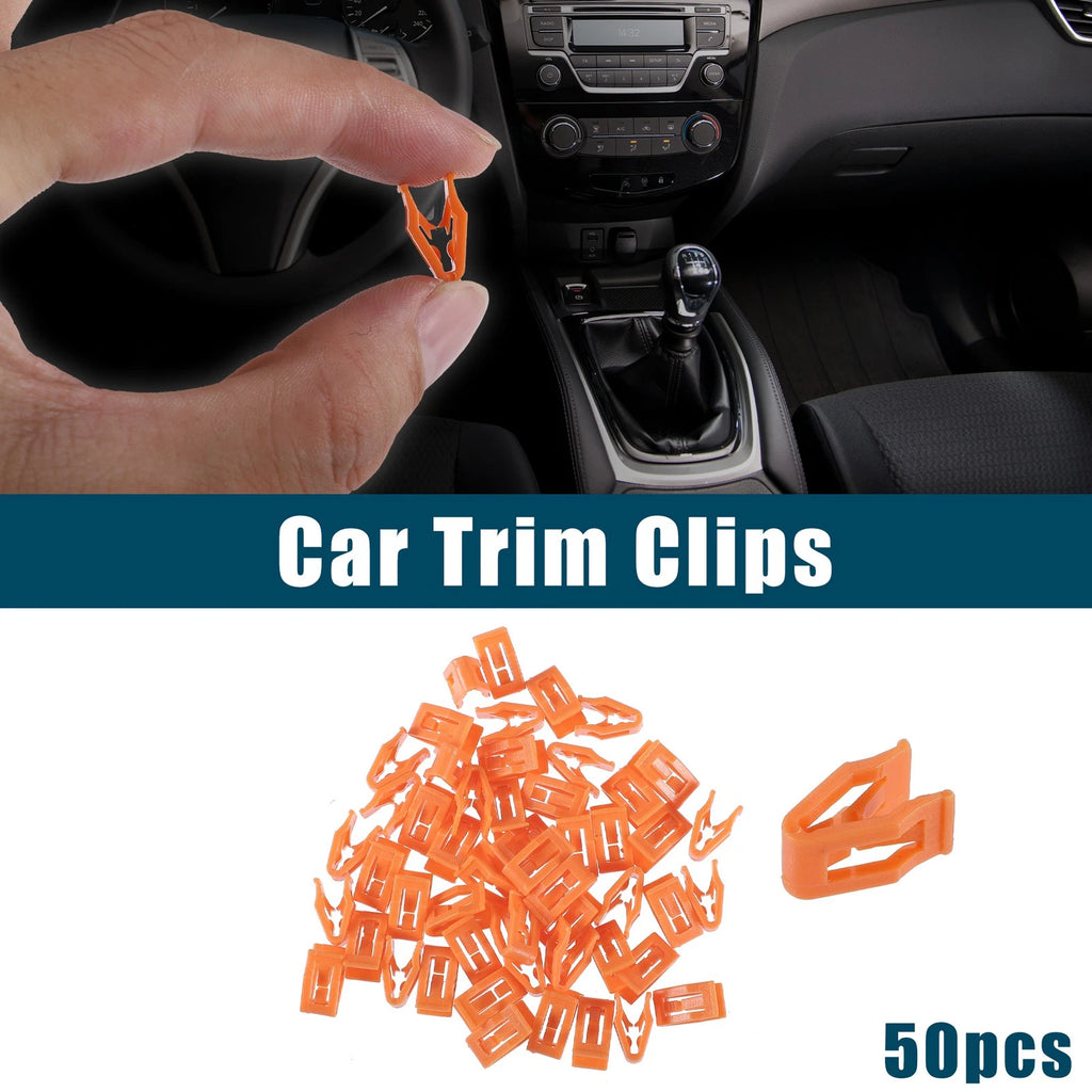 Interior Trim Retainer Clip Replacement Set for Ford Dodge Orange (50 Pack) (1989–1997)