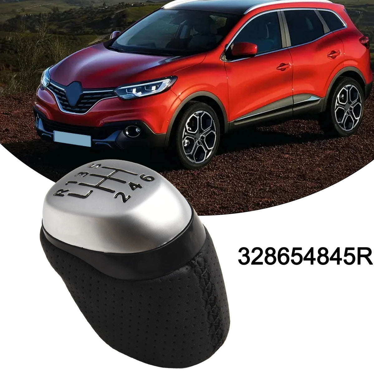 Plastic Leather Gear Shift Knob for Renault (2015–Present)