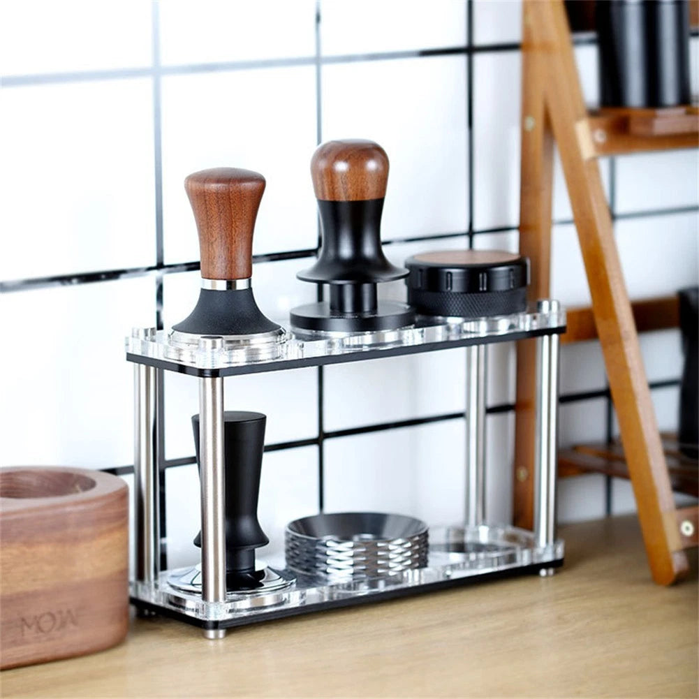 Coffee Tools Organizer Stand - 2 Layer Design for Home Baristas