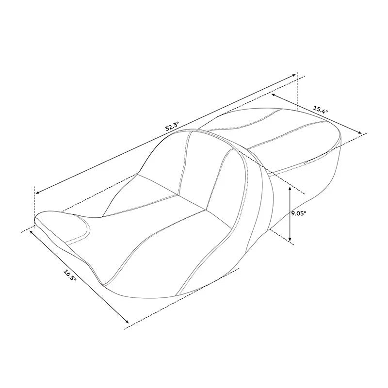 Seat Cushion for Harley Touring Electra Road Glide (2009–Present)