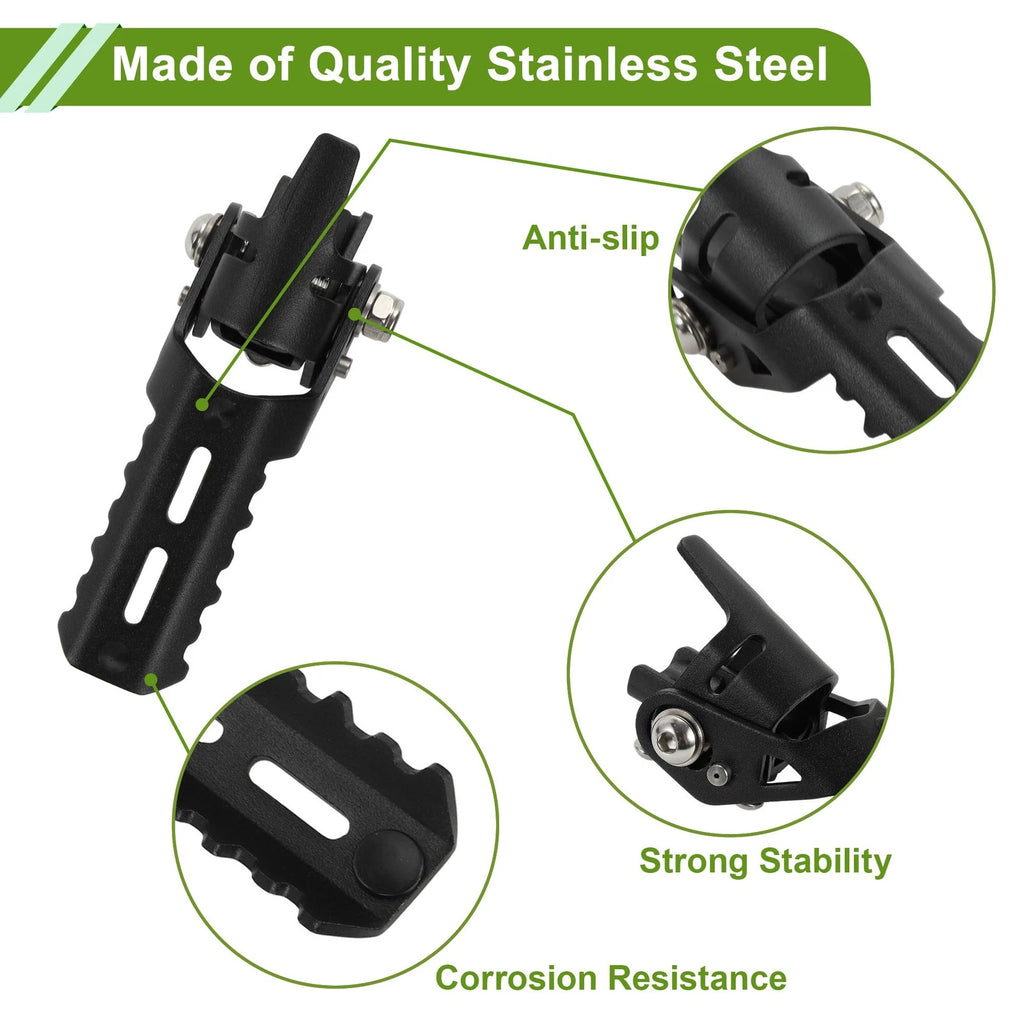 Motorcycle Foot Pegs Front Footrest Replacement for BMW R1250GS LC (2013–2019)