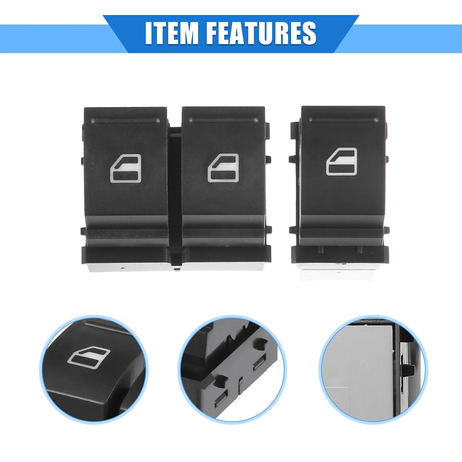 2X Window Control Switch for Skoda Roomster (2006–2015)