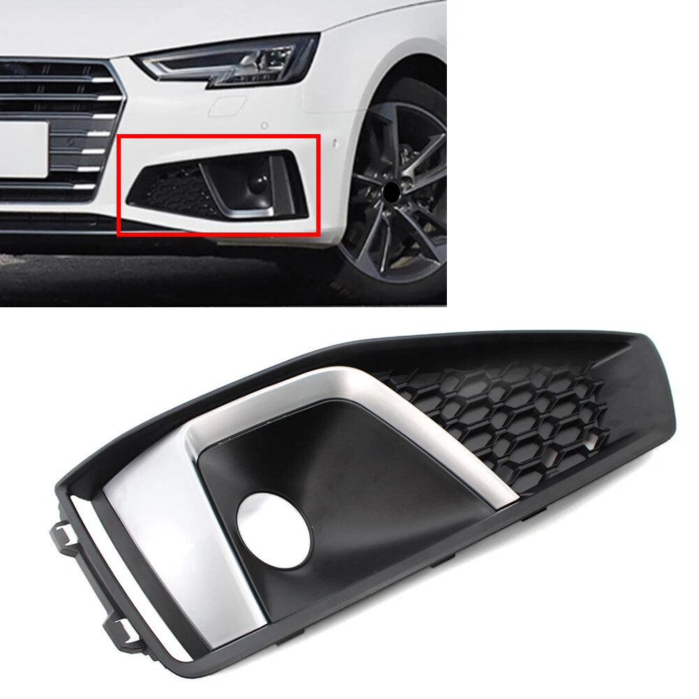 Front Left Fog Light Cover Grille for Audi A4 B9 S4 (2018–2020)