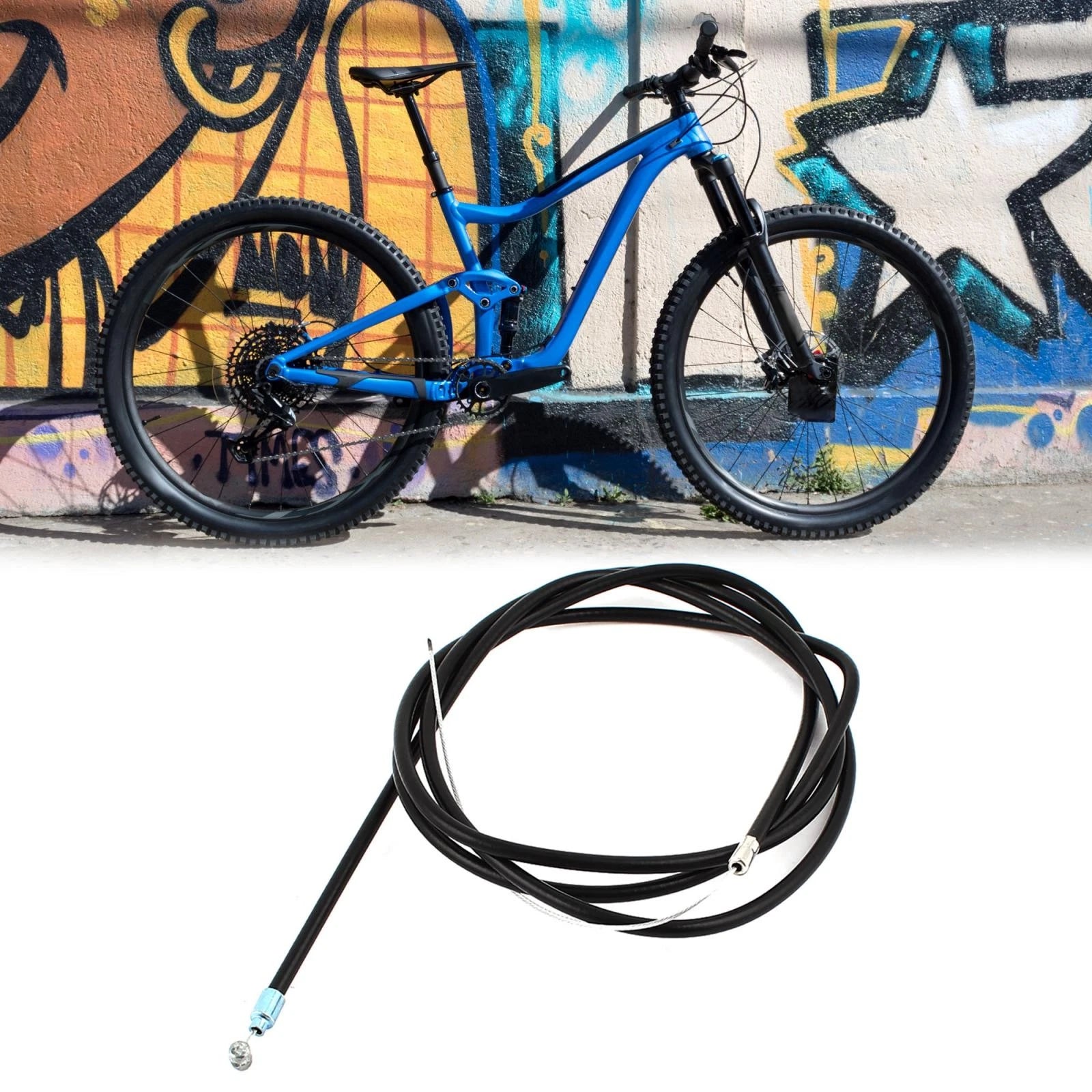 Brake Cable Wire for Bicycle Mountain Bike Back 175cm Length (175cm)