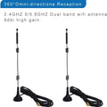 2X 9dBi Omnidirectional WiFi Antenna for RP-SMA Router Compatibility