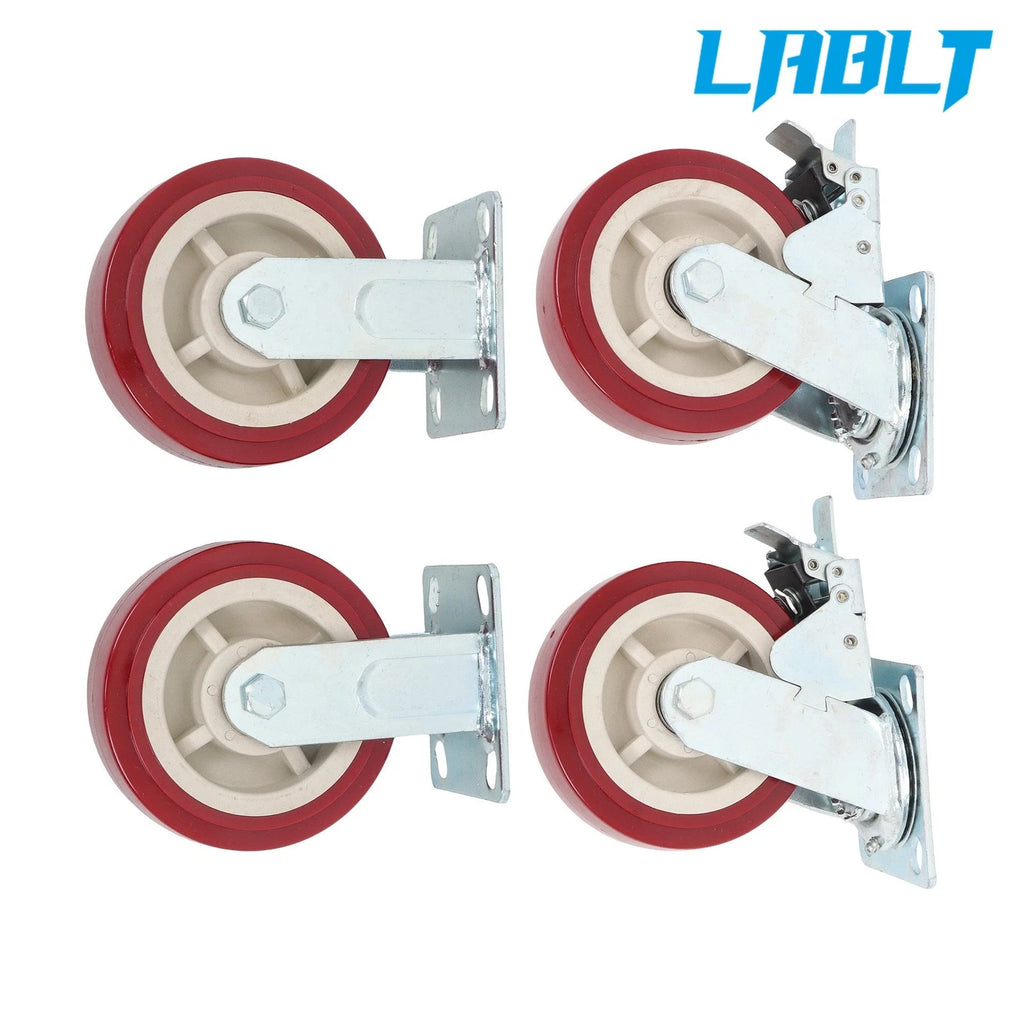 Set of 4 Casters for LABLT (6" Plastic Hubcaps)