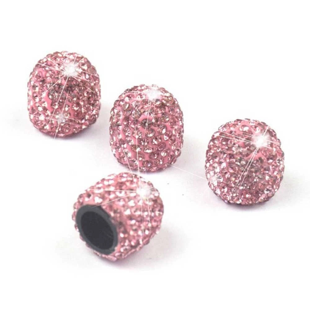 4 Pcs Car Tire Air Sealing Cap Anti-Rust Dust-Proof Valve Cap Decor