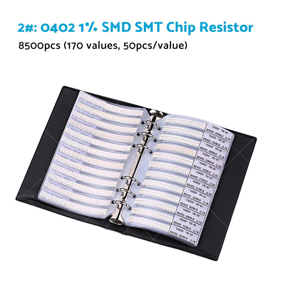 Resistor Kit 0603 1% 170 Values for SMD SMT Capacitor Chip (0201-1206)