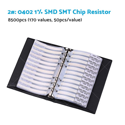 Resistor Kit 0603 1% 170 Values for SMD SMT Capacitor Chip (0201-1206)