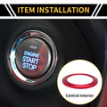 Engine Start Stop Button Switch Knob Cover Ring for Ford F-150 (2016–2021)