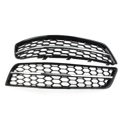 Pair Front Bumper Honeycomb Mesh Grille Cover for Audi A3 8P (2009–2013) Chrome