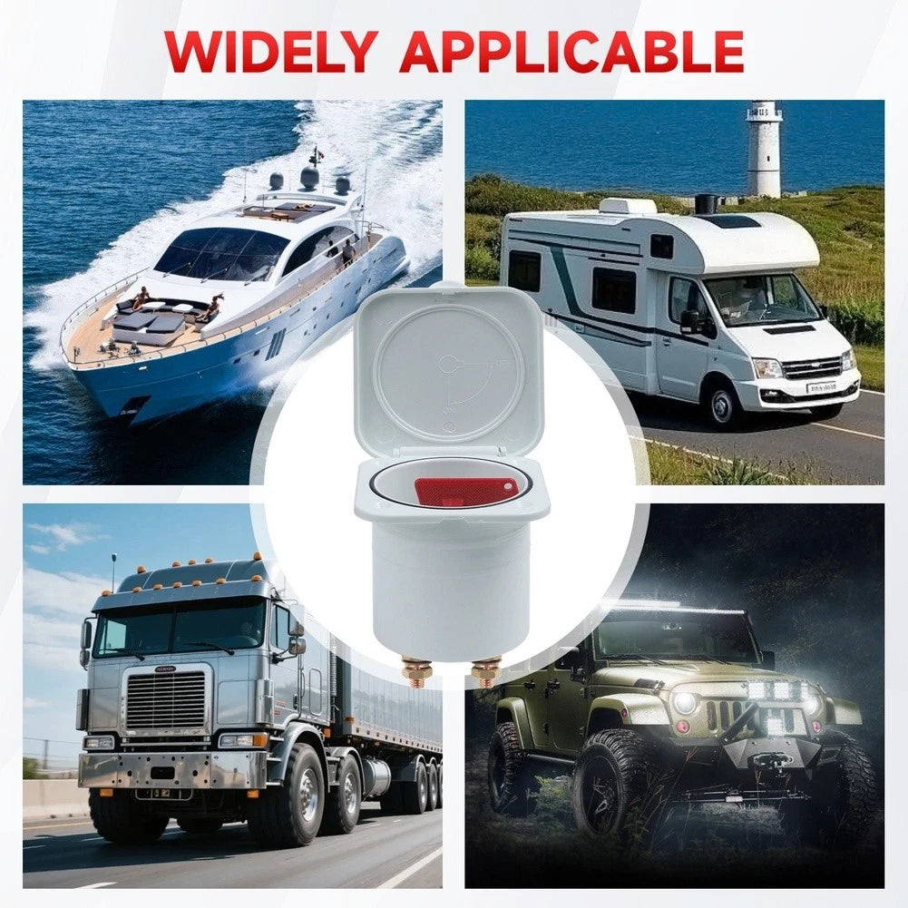 275A Enclosed Battery Isolator Switch for 12V 24V Vehicles