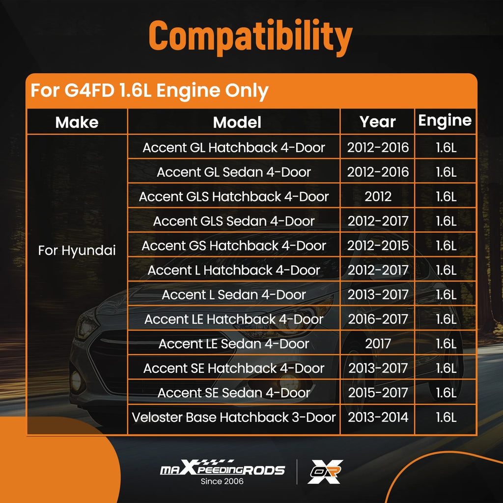 Engine Rebuild Kit for Hyundai Kia 1.6L (G4FD)