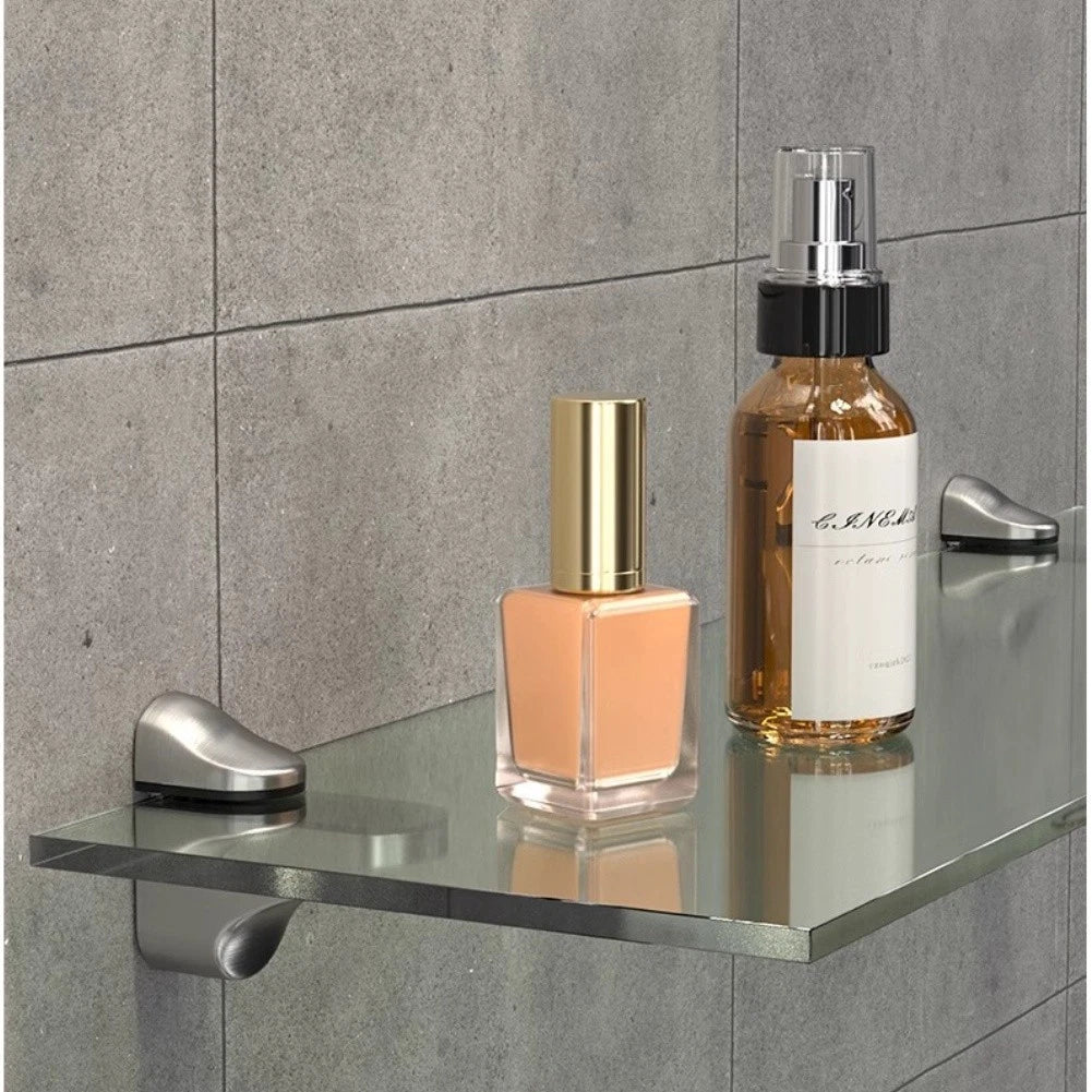 Adjustable Glass Shelf Bracket for Wall Mount (Polished Chrome)