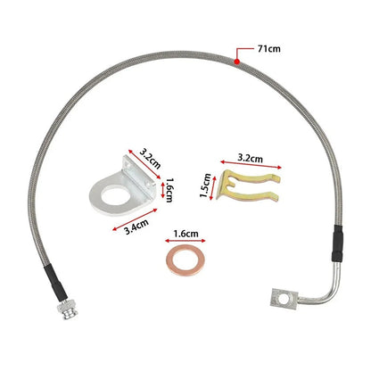 Stainless Steel Extended Brake Lines for Jeep Wrangler JK JKU (2007–2018)