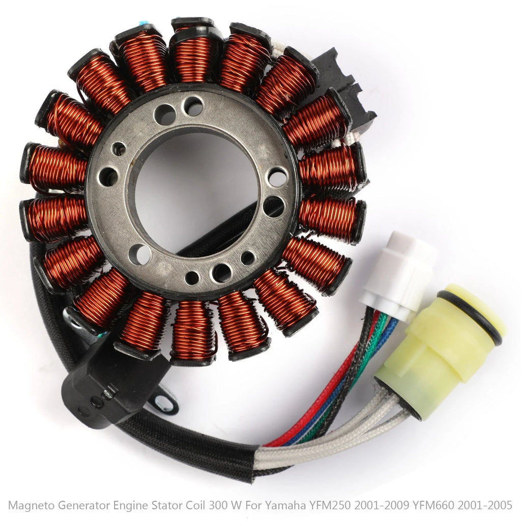 Magneto Generator Stator Coil for Yamaha YFM250 (2001–2009) YFM660 (2005) 1P0-H1410-00 T9