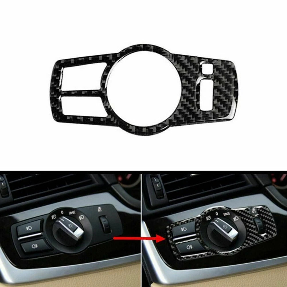 Switch Panel Cover Trim for BMW 5 Series (2011–2017) Carbon Fiber