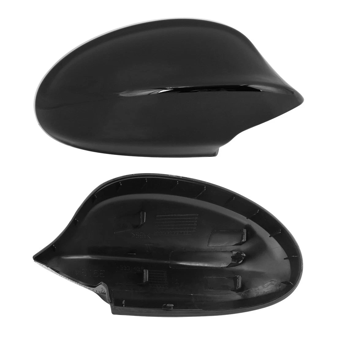 Rear View Mirror Cover Cap Glossy Black for BMW E90 E91 (2005–2008)