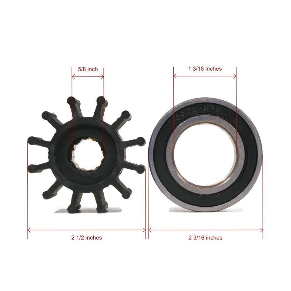 Sea Water Pump Rebuild Kit for Volvo Penta (3812695, 21214599, 21214596, 21951348)