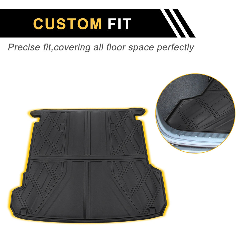 Rear Trunk Mat TPE Cargo Liner Replacement for Audi Q7 (2017–2024) 5 Seat