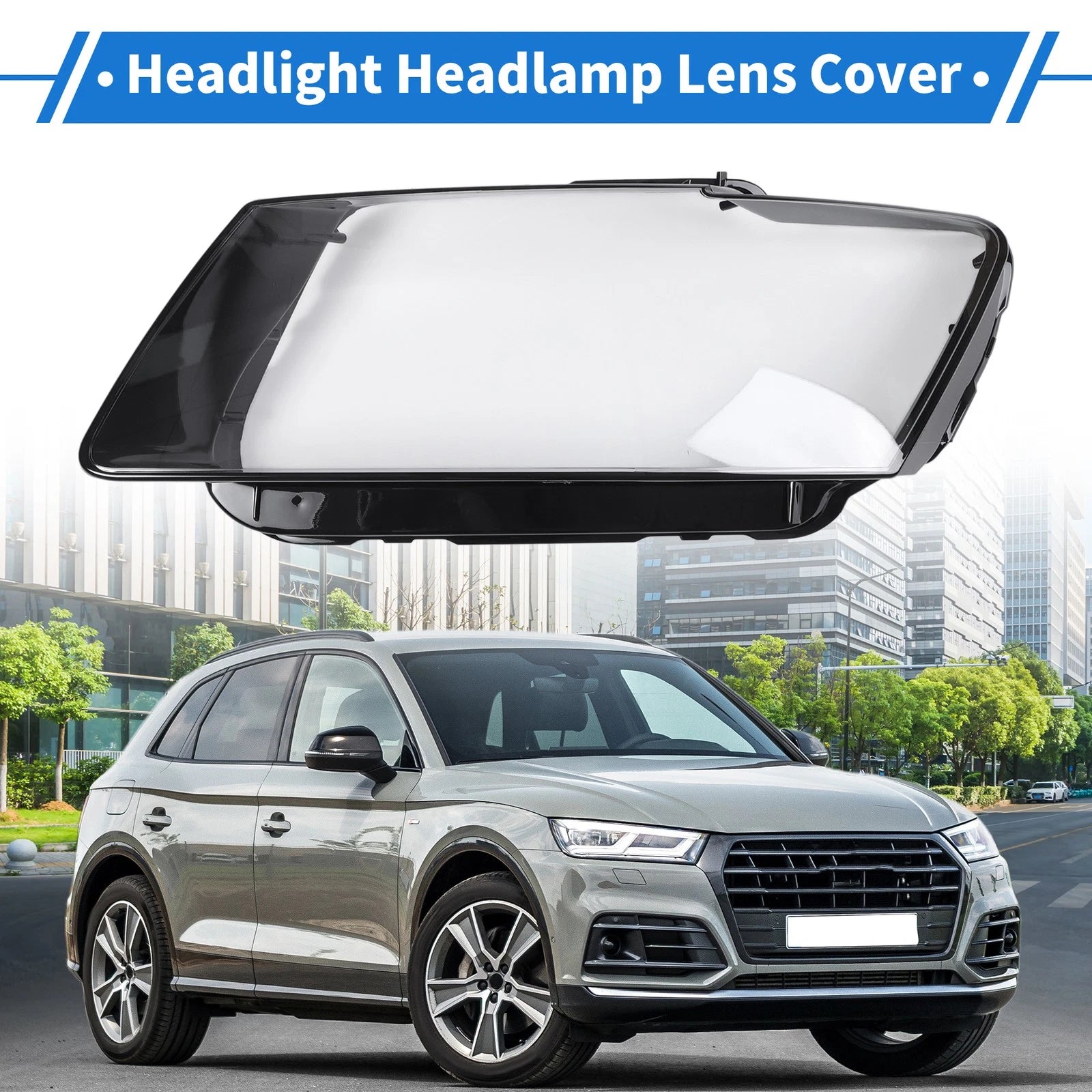 Headlight Lens Cover Front Left for Audi Q5 (2009–2012)