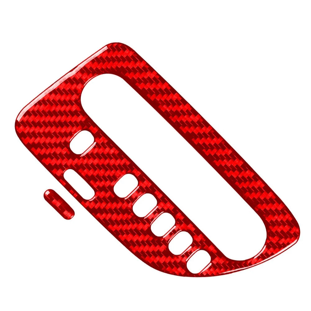 Carbon Fiber Red Interior Control Panel Trim for Honda Odyssey (2005–2010)