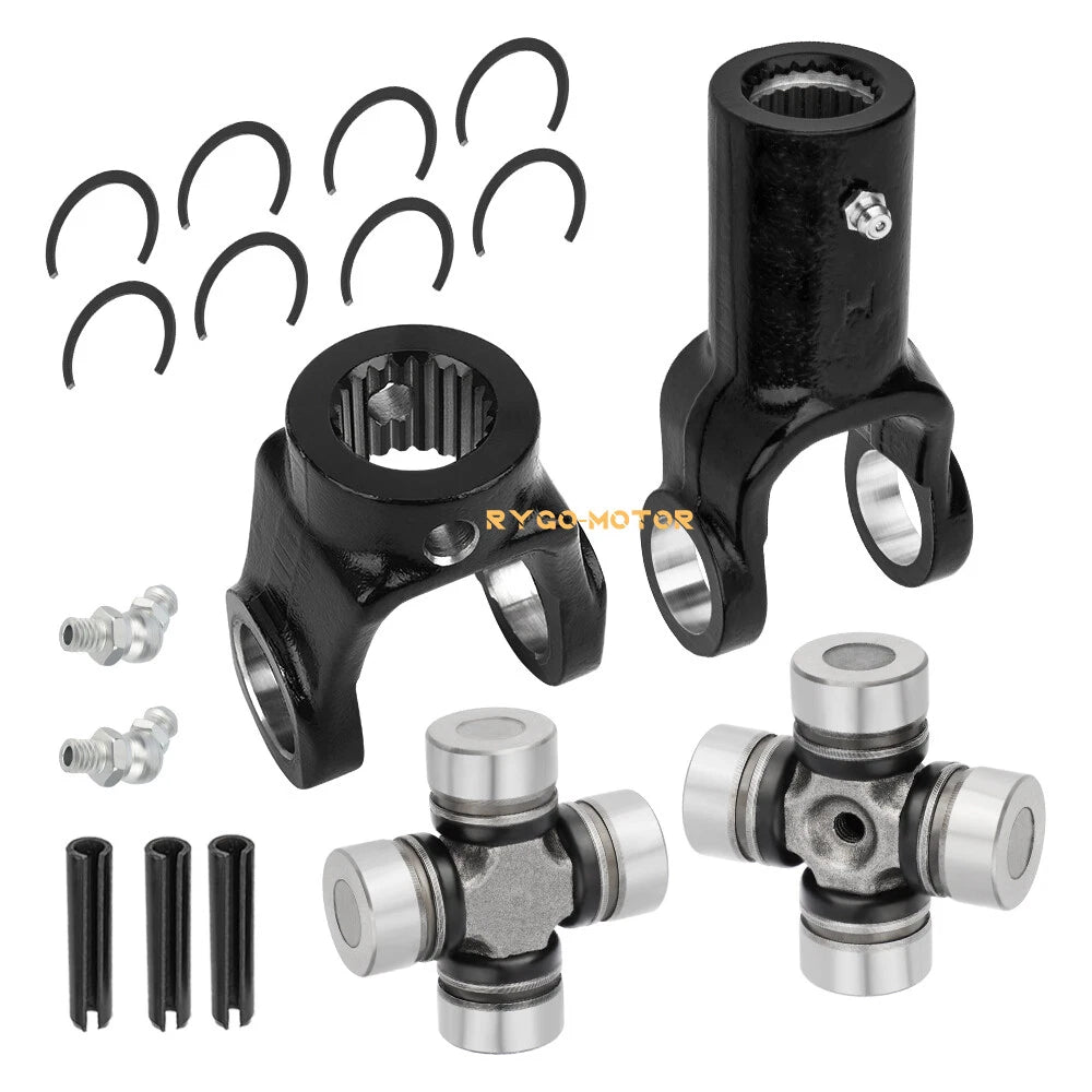Front Prop Shaft Yoke & U-Joint Kit (2 Side) for Polaris RZR 570 800 900