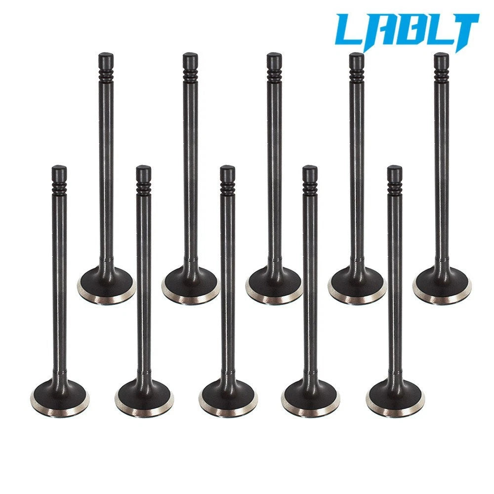 10PCS Exhaust Valve 6mm Stem for Volvo C30/70 S40/60/70/80 V50/70