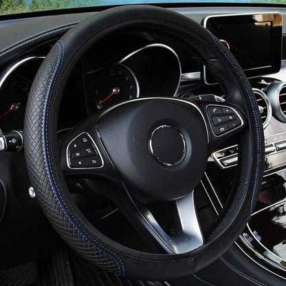 Leather Steering Wheel Cover for Universal Fit (2010–2023)