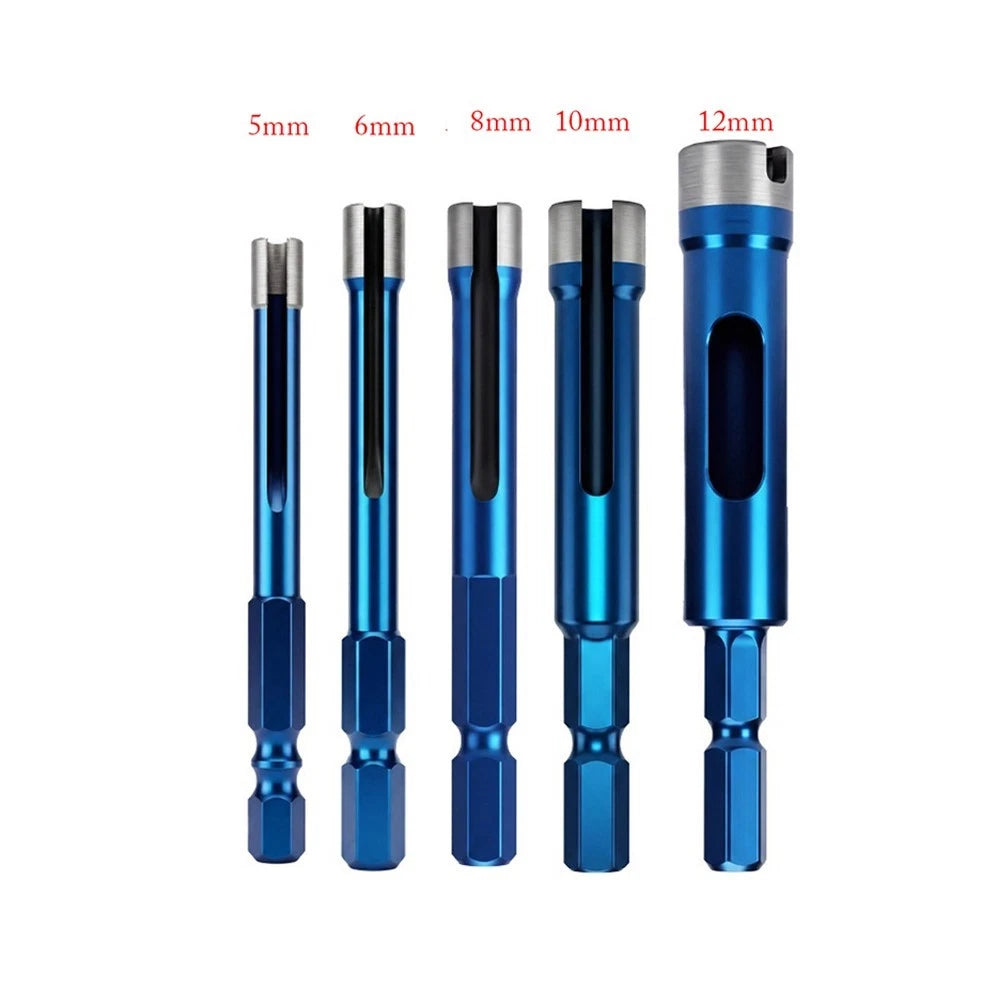 Hole Opener Bit Set (5/6/6.5/8/10/12mm) with Diamond Grit Hex Shank