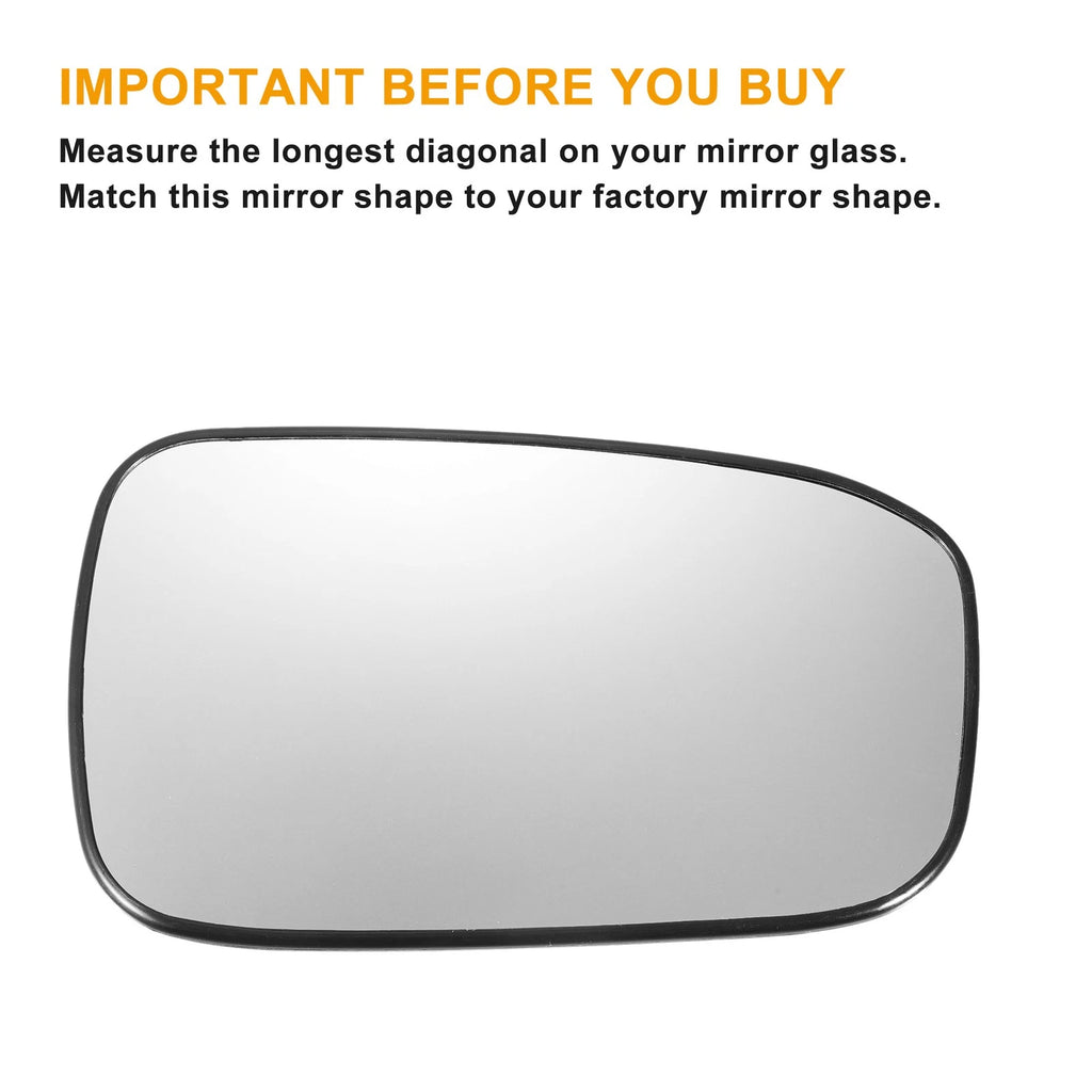 Right Side Mirror Glass w Heated Backing for Honda Accord (2003–2007)