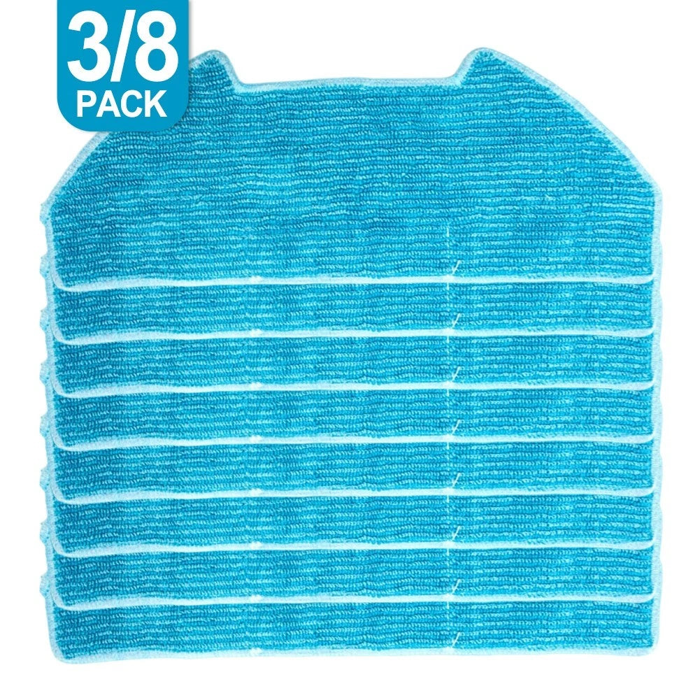 8 Piece Replacement Mop Cloths for BObsweep and For Dustin Vacuums