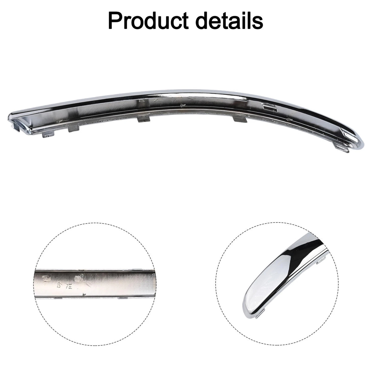 Front Left Lower Bumper Grill Moulding for Fiat 500 (2012–2023)