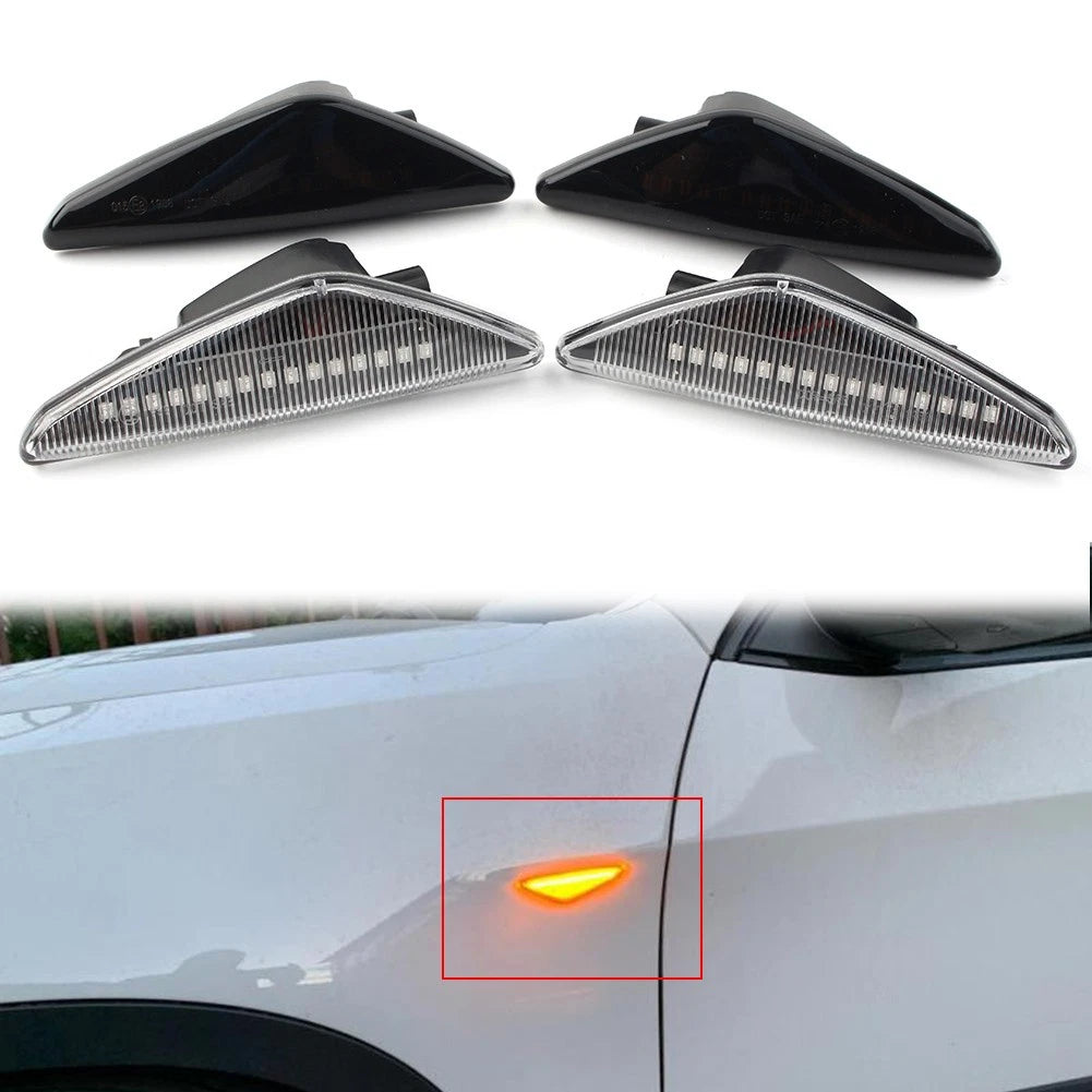 Dynamic LED Side Marker Turn Signal Light for BMW X3 F25, X5 E70, X6 E71, E72