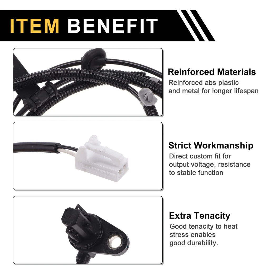 ABS Wheel Speed Sensor Left Rear Replacement for Hyundai Elantra (2018–2025)