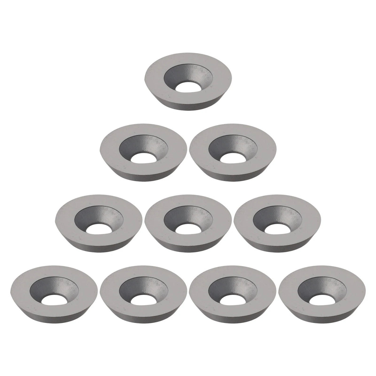 Set of 10 Round Milling Cutter Blades for Wood Turning