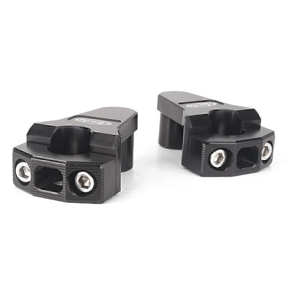 Pair 7/8" 22mm Motorcycle HandleBar Handle Fat Bar Mount Clamp Riser Black