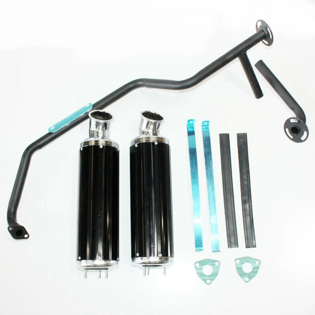 Twin Exhaust Pipe for GY6 150cc Bull Style ATV (2000–2023)