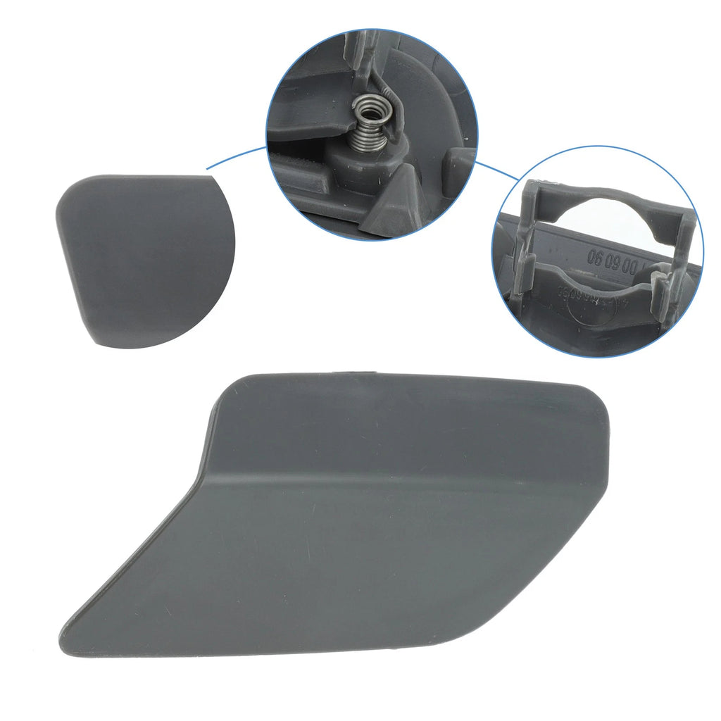 Front Bumper Headlight Washer Nozzle Cover Cap Pair for BMW 328i (2007–2019)