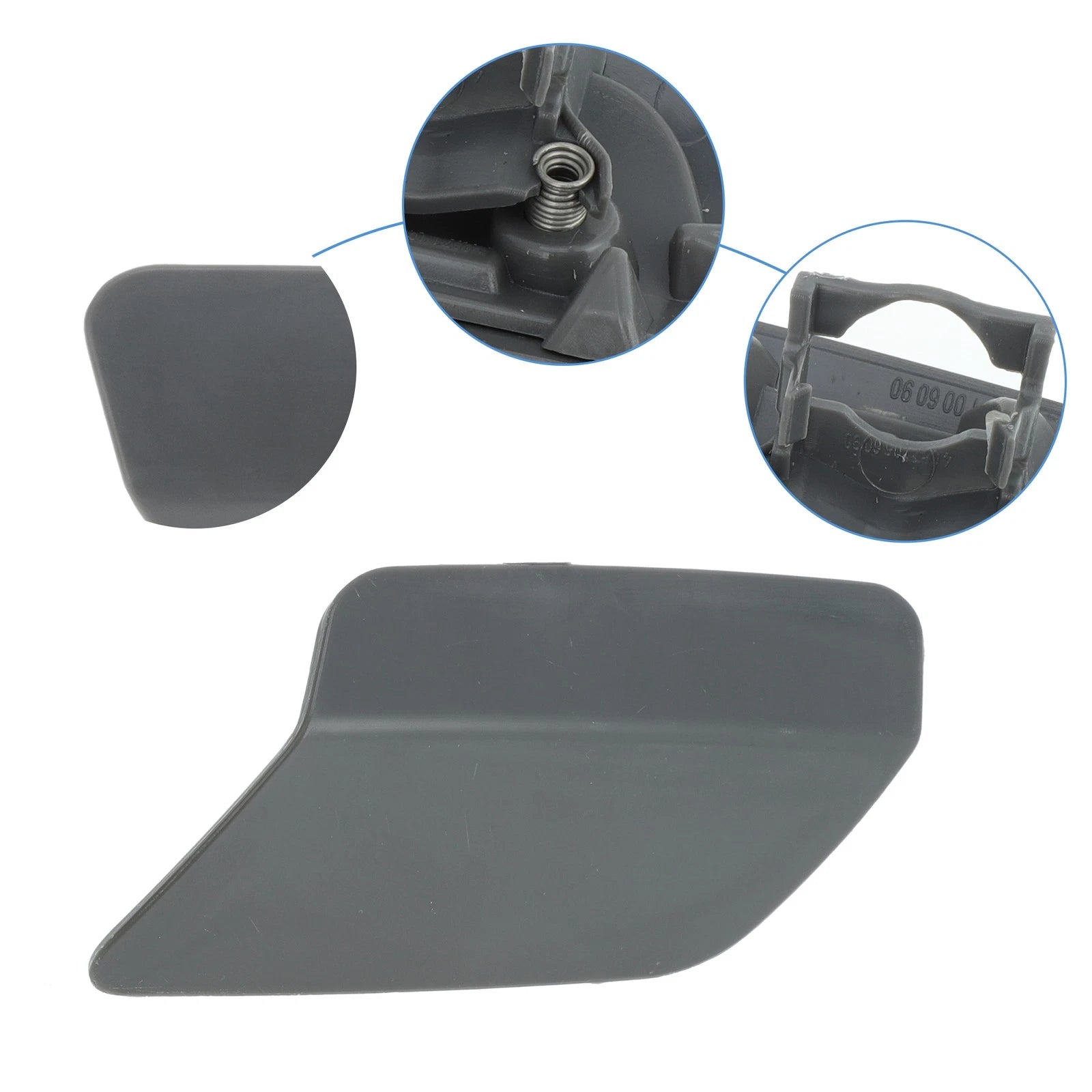 Front Bumper Headlight Washer Nozzle Cover Cap Pair for BMW 328i (2007–2019)