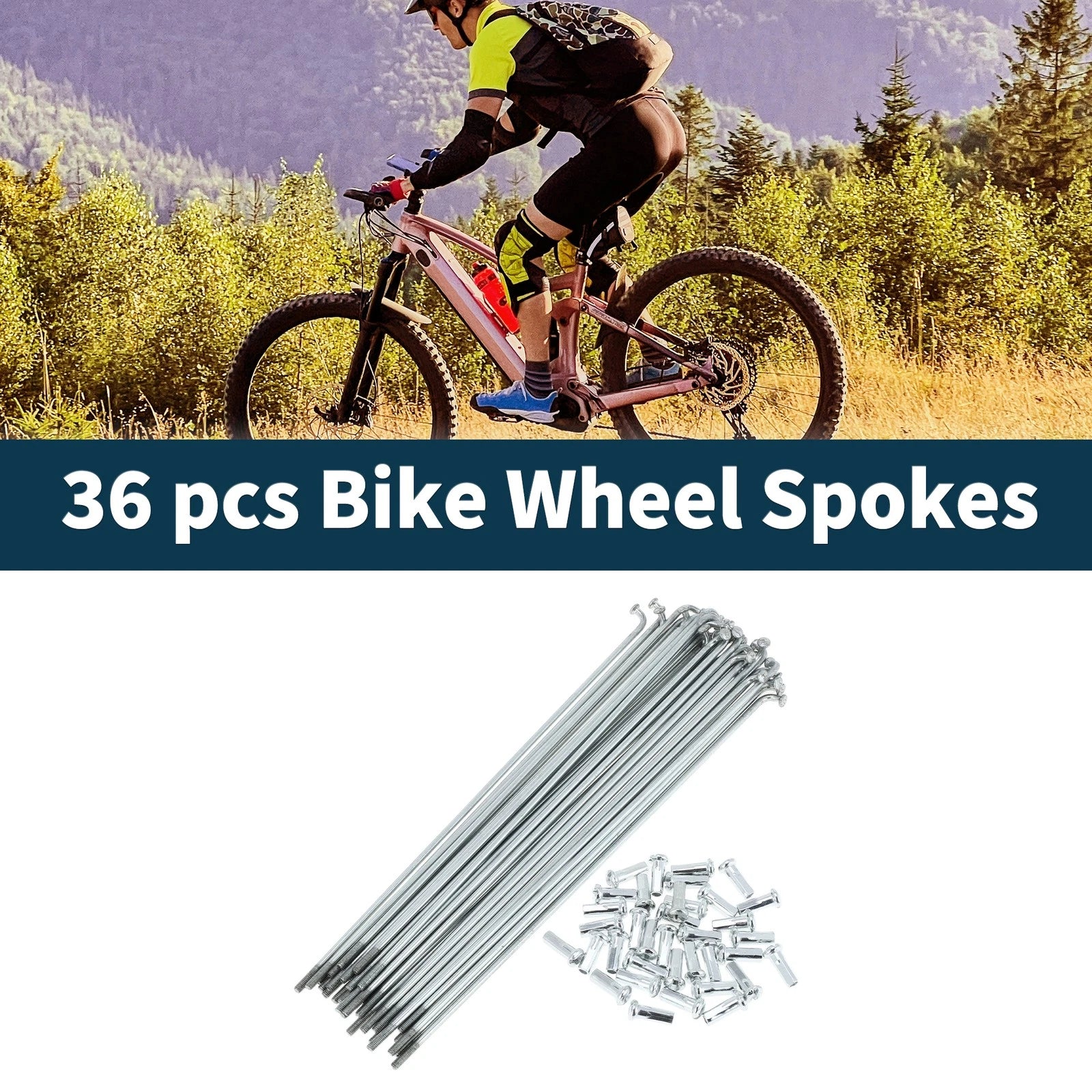 Bicycle Spoke Nipple Replacement 45 Steel Galvanized 13G 173mm (Universal)