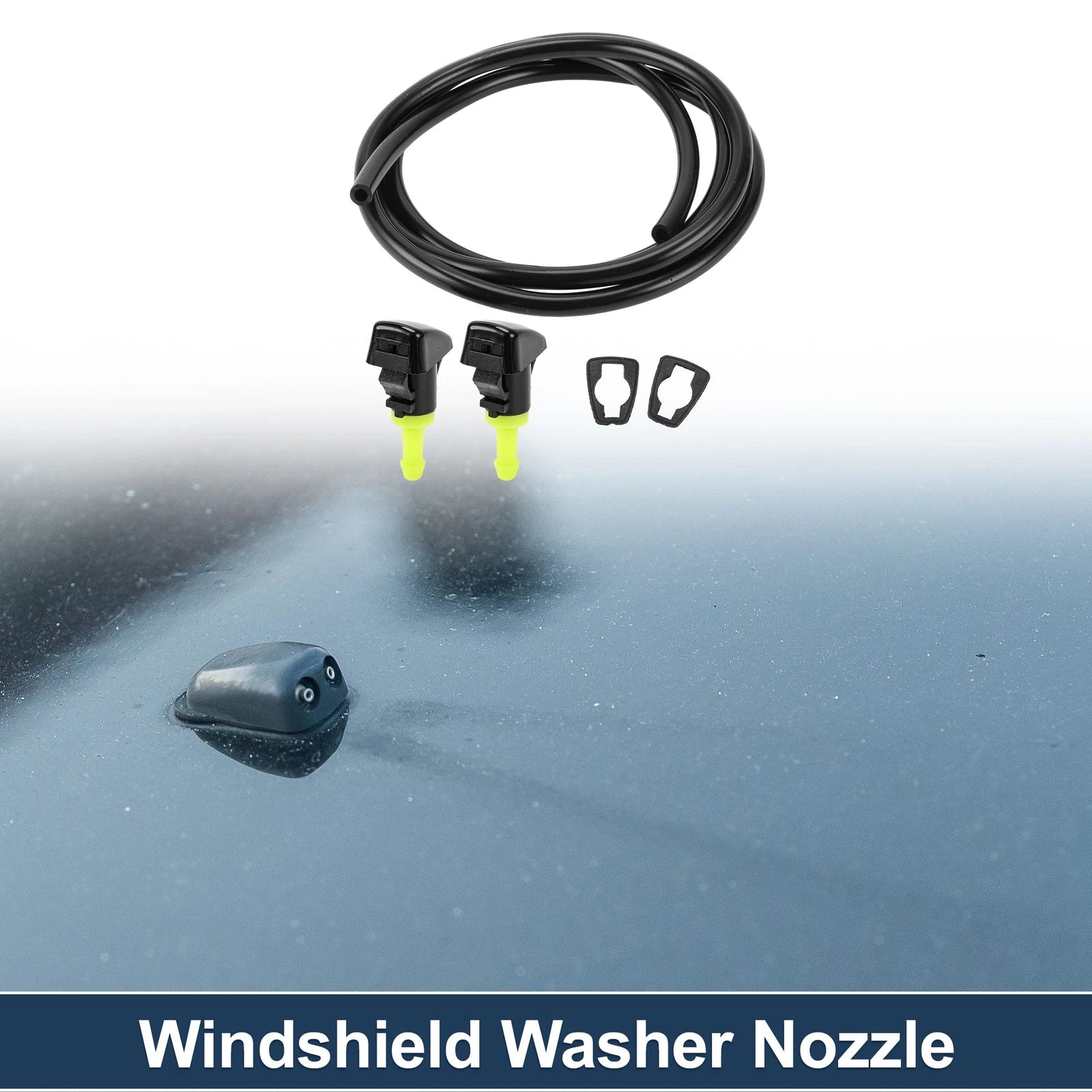 Windshield Washer Nozzle With Gasket and Hose for Dodge Grand Caravan (2011–2020)