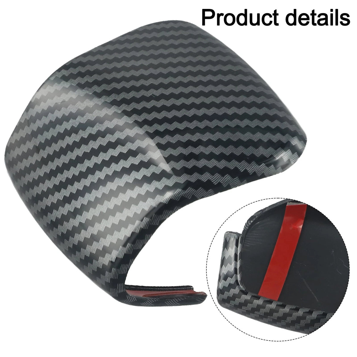 ABS Carbon Fiber Gear Shift Knob Cover for Range Rover Velar (2018–2023)