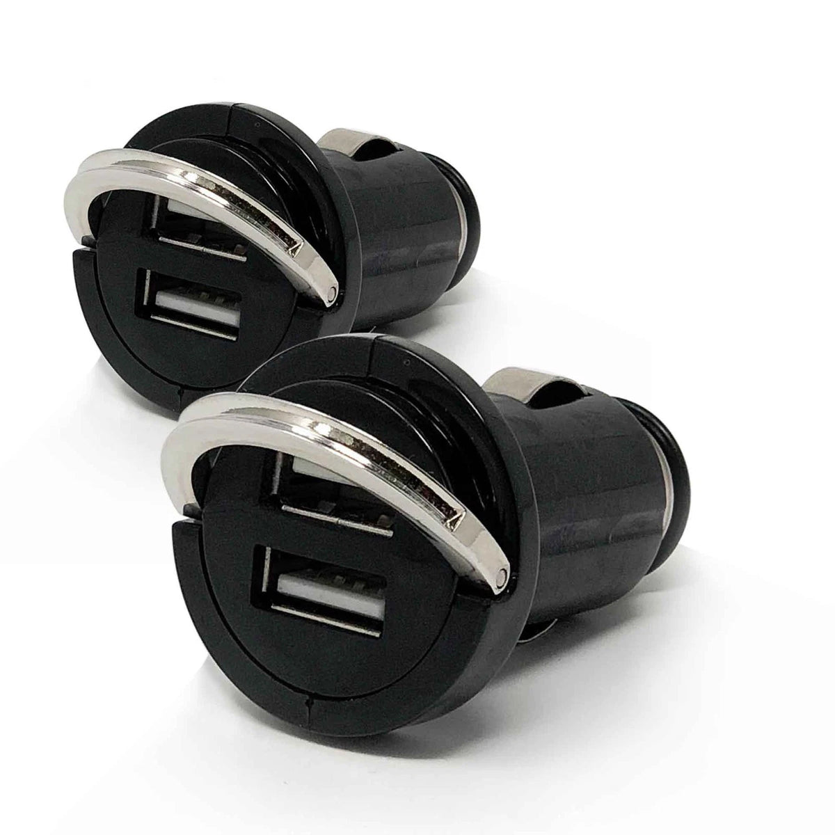 Set of 2 Dual USB Charger Adapter for Cigarette Lighter (12V-24V) FO3735-M2