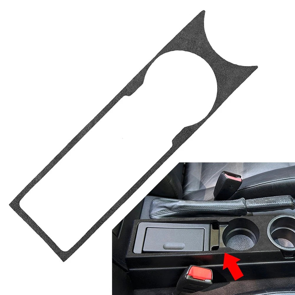 Suede Black Water Cup Holder Panel Frame Cover for BMW 3 Series E36 (1994–1996)